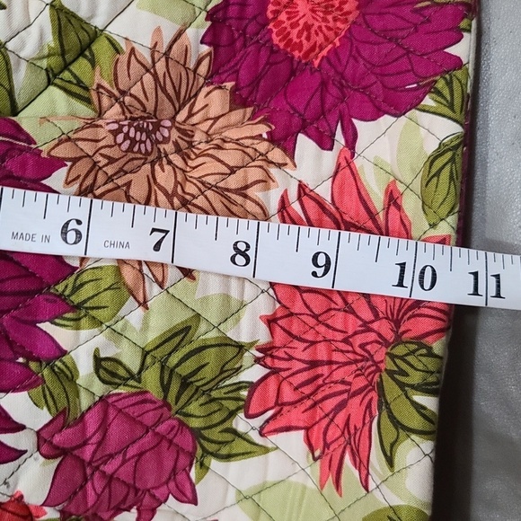 Vera Bradley Hello Dahlias Retired Purse Shoulder Bag Floral Kiss Lock GUC READ - Picture 16 of 16
